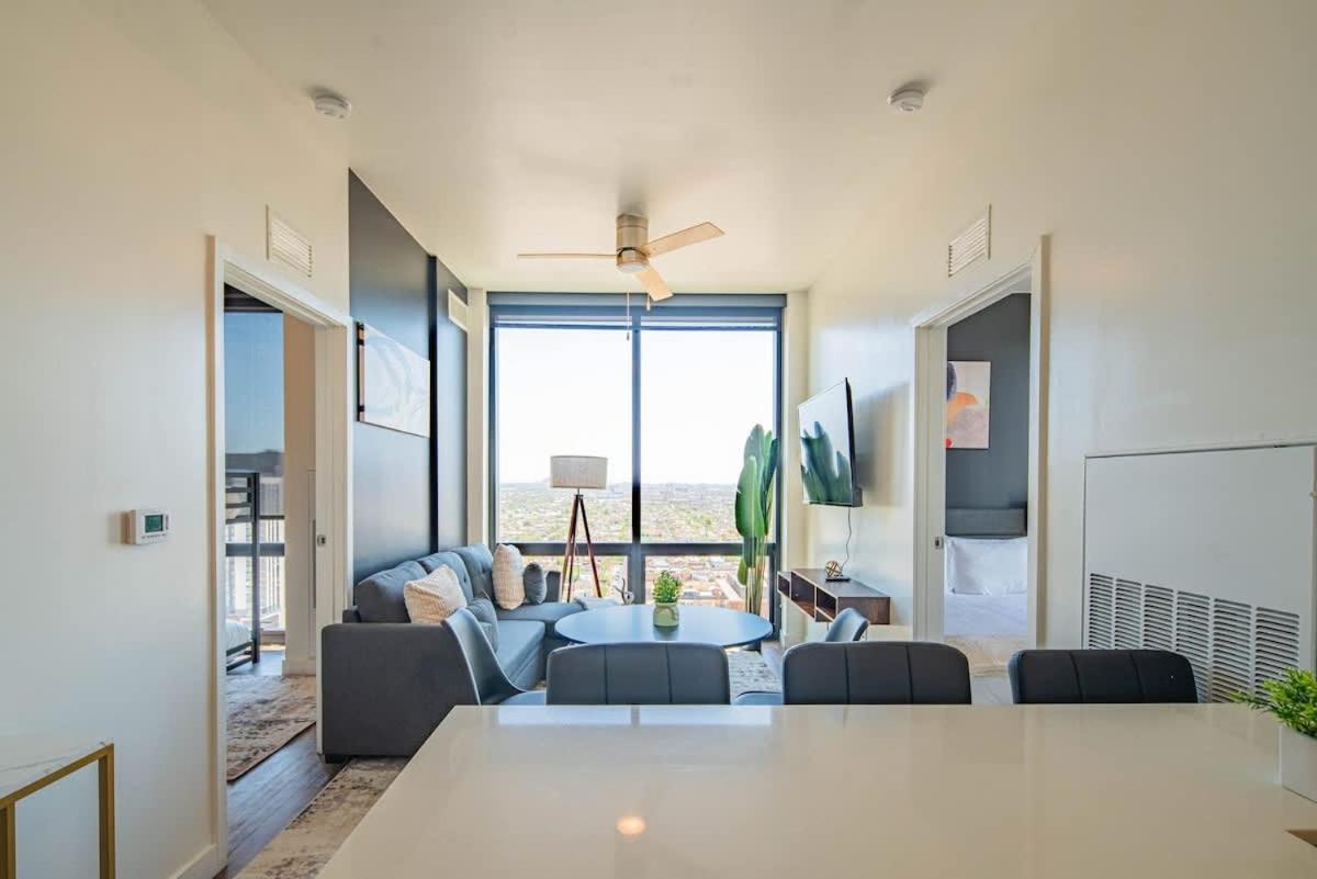Apartament Detailed 2Bd, Highrise Dt, Pool, Gym, Parking, Sleeps 8 Phoenix Zewnętrze zdjęcie